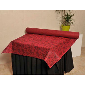 Nappe Rouleau PP Non Tissé Bordeaux "Cachemire" 1,2x48m 50g (6 Utés)