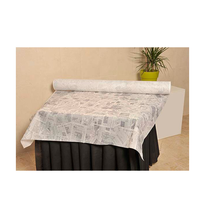 Nappe Rouleau PP Non Tissé Blanc "Presse" 1,2x50m 50g (6 Utés) Nappe Rouleau PP Non Tissé Blanc "Presse" 1,2x50m 50g (6 Utés)