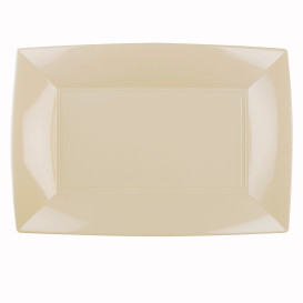 Plateau Plastique Crème Nice PP 345x230mm (60 Utés)