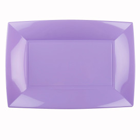 Plateau Plastique Lilas Nice PP 345x230mm (6 Utés)