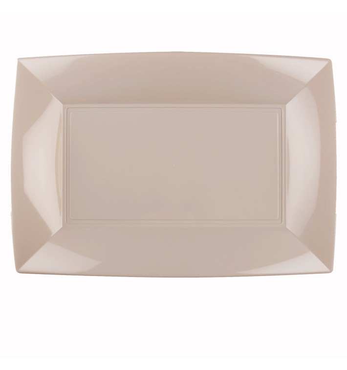 Plateau Plastique Beige Nice PP 345x230mm (60 Utés) Plateau Plastique Beige Nice PP 345x230mm (60 Utés)