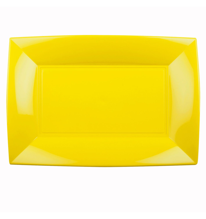 Plateau Plastique Jaune Nice PP 345x230mm (60 Utés) Plateau Plastique Jaune Nice PP 345x230mm (60 Utés)
