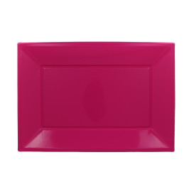 Plastic dienblad fuchsia 33x22,5cm (180 stuks)