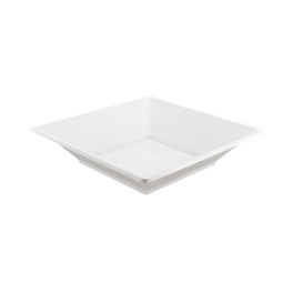 Assiette Plastique Carrée Creuse Blanche 170mm (360 Utés)