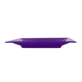 Assiette Plastique Carrée Plate Lilas 170mm (750 Unités)