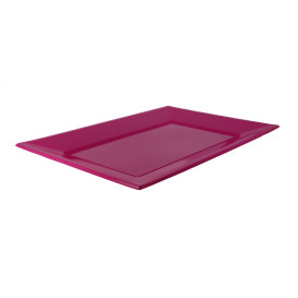 Plateau Plastique Fuchsia Rectang. 330x225mm (180 Utés)