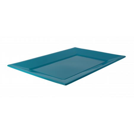 Plateau Plastique Turquoise Rectang. 330x 225mm (750 Utés)