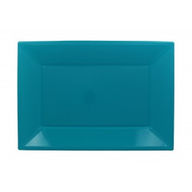Plateau Plastique Turquoise Rectang. 330x 225mm (750 Utés)