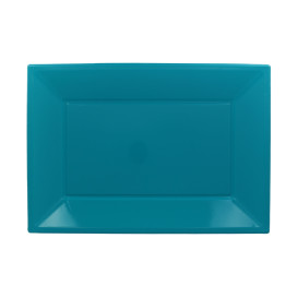 Plateau Plastique Turquoise Rectang. 330x 225mm (750 Utés)