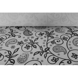 Nappe papier en ROULEAU "Cachemire" Blanc 1,2x100m 37g (6 Unités)
