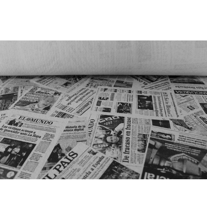 Papieren tafelkleed rol "Prensa" 1,2x100m 37g (1 stuk) Papieren tafelkleed rol "Prensa" 1,2x100m 37g (1 stuk)