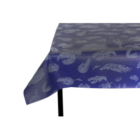 Nappe en papier 1x1m "Bleu Coquillage" 37g (400 Unités)