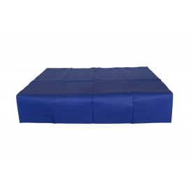 Voorgesneden papieren tafelkleed blauw 40g 1x1m (400 stuks) 