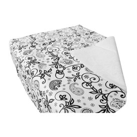 Nappe Papier Toile de Lin Noire 5m