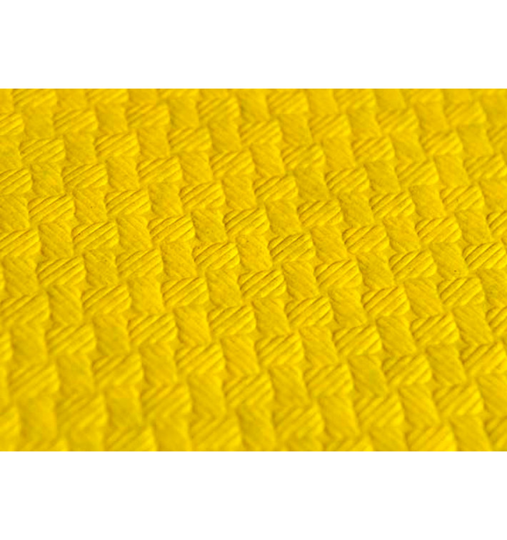 Nappe en papier 1x1 Mètre Jaune 40g (400 Unités) Nappe en papier 1x1 Mètre Jaune 40g (400 Unités)
