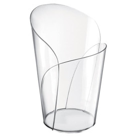 Plastic PS proefbeker "Blossom" transparant 90ml (15 stuks) 