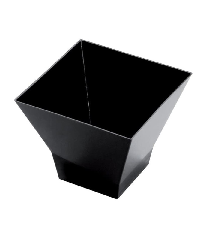 Plastic PS proefbeker "Pagoda" zwart 65ml (500 stuks) Plastic PS proefbeker "Pagoda" zwart 65ml (500 stuks)