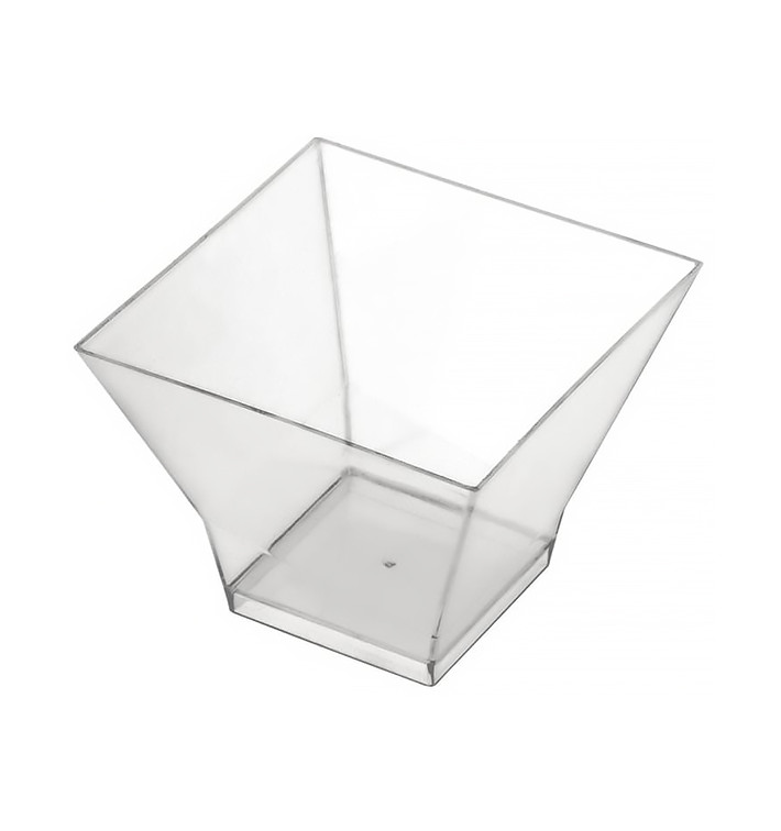 Proeving plastic kom PS "Pagoda" medium maat transparant 200 ml (240 stuks) Proeving plastic kom PS "Pagoda" medium maat transparant 200 ml (240 stuks)