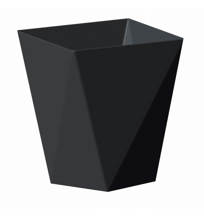 Plastic PS proefbeker "Diamond" zwart 100 ml (500 stuks) Plastic PS proefbeker "Diamond" zwart 100 ml (500 stuks)