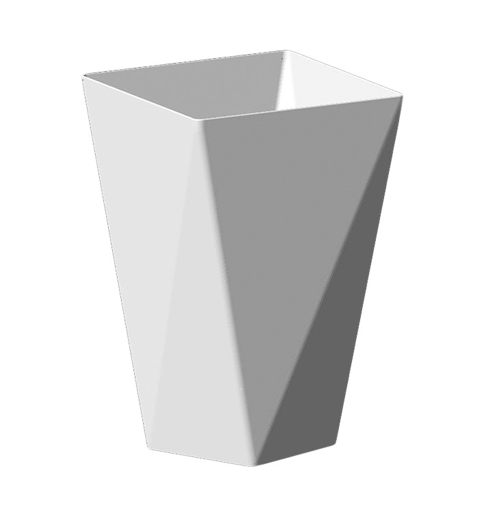 Plastic PS proefbeker "Diamond" wit 150 ml (12 stuks) Plastic PS proefbeker "Diamond" wit 150 ml (12 stuks)
