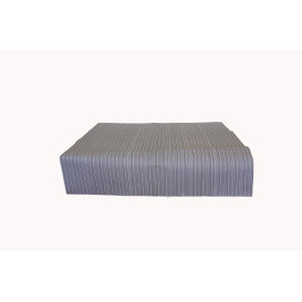 Voorgesneden papieren tafelkleed "Basic zwart" 37g 1x1m (400 stuks) 