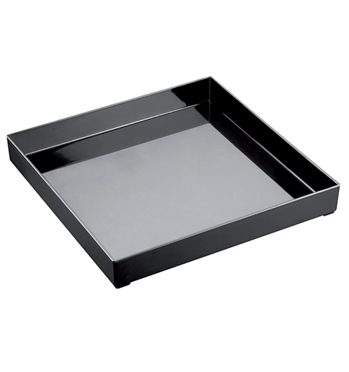 Plat Tray Noir 30x30cm (9 Utés) Plat Tray Noir 30x30cm (9 Utés)