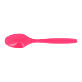 Petite Cuillère Plastique PS Fuchsia 120mm (1200 Unités)