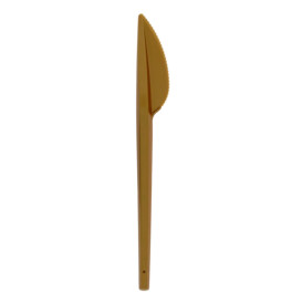 Plastic PS mes goud 16,5cm (20 stuks) 