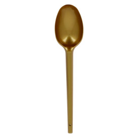 Plastic lepel PS goud 16,5cm (600 stuks)