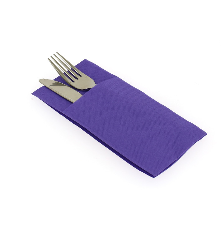Serviette Kangourou en Papier Lilas 40x40cm (30 Unités) Serviette Kangourou en Papier Lilas 40x40cm (30 Unités)