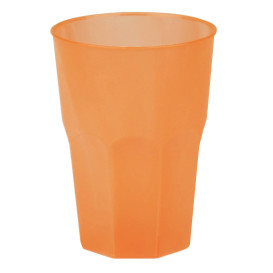 Verre Plastique "Frost" Orange PP 350ml (200 Unités)