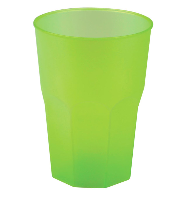Plastic PP beker "Frost" limoengroen 350ml (20 stuks) Plastic PP beker "Frost" limoengroen 350ml (20 stuks)