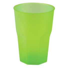 Verre Plastique "Frost" Vert citron PP 350ml (200 Unités)