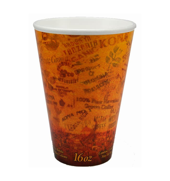 Schuim beker Fusion "Escape" 16Oz/473ml Ø9,4cm (1000 stuks) Schuim beker Fusion "Escape" 16Oz/473ml Ø9,4cm (1000 stuks)