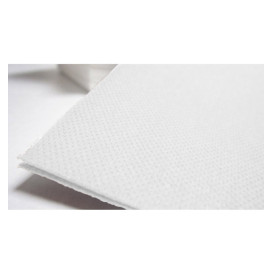 Serviette Papier Molletonnée 40x40 Blanc (1.200 Unités)