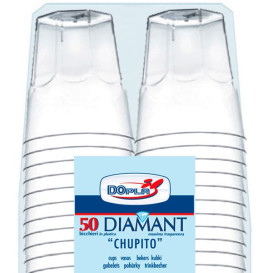 Gobelet  Shot "Diamant" PS Transp. Cristal 50ml (50 Utés)