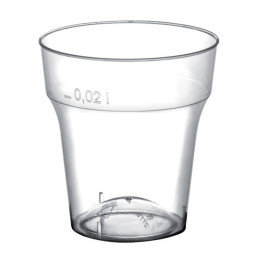 Verre en Plastique à Shot Moon Transp. PS 20ml (2000 Utés)