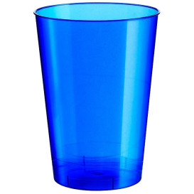 Verre Plastique Moon Bleu Pearl PS 230ml (50 Unités)