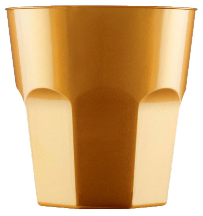 Verre Plastique à Cocktail Or PS Ø73mm 220ml (1000 Utés) Verre Plastique à Cocktail Or PS Ø73mm 220ml (1000 Utés)