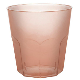 Verre Plastique Marron Transp. PS Ø73mm 220ml (50 Utés)