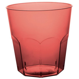 Verre Plastique Bordeaux Transp. PS Ø73mm 220ml (1000 Utés)