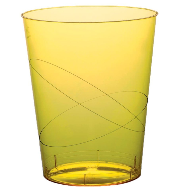 Verre Plastique Moon Jaune Transp. PS 350ml (400 Unités) Verre Plastique Moon Jaune Transp. PS 350ml (400 Unités)