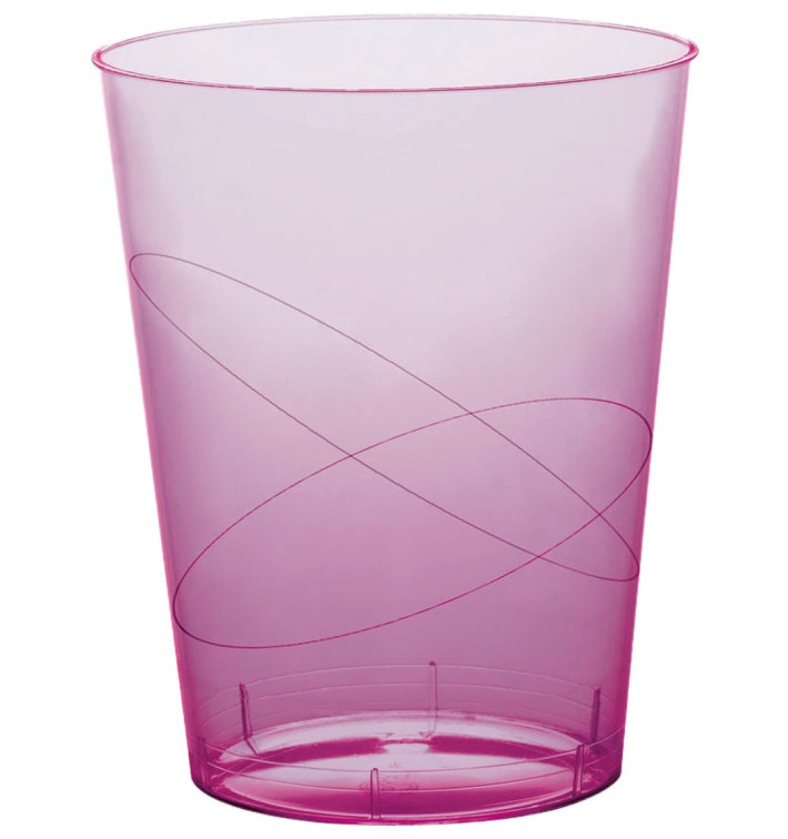 Verre Plastique Moon Lilas Transp. PS 350ml (20 Unités)