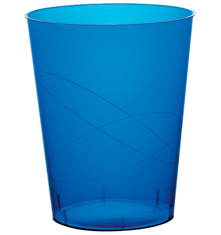 Verre Plastique Moon Bleu Transp PS 320ml (20 Unités)