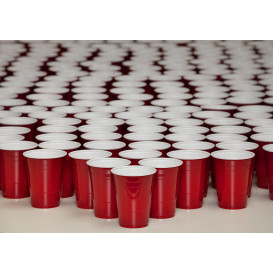 Plastic PS beker Amerikaanse Red Party Bekers 470ml (1000 stuks)