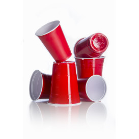 Plastic PS beker Amerikaanse Red Party Bekers 470ml (1000 stuks)