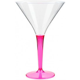 Plastic stamglas Cocktail framboos 100 ml (6 stuks)