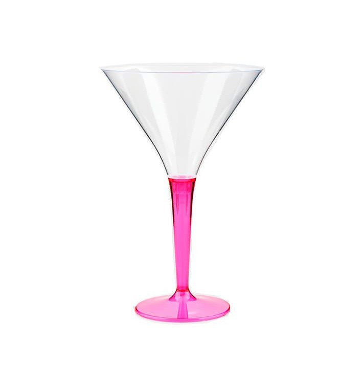 Plastic stamglas Cocktail framboos 100 ml (48 stuks)