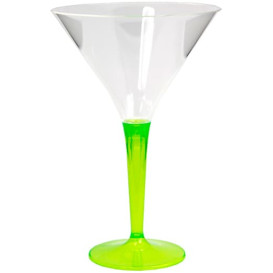 Plastic stamglas Cocktail groen 100 ml (6 stuks) 