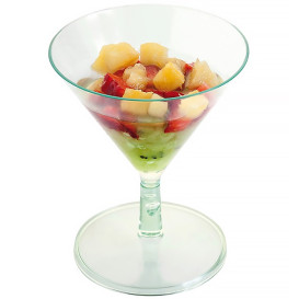 Coupe en Plastique Vert Transparent 65ml (144 Utés)